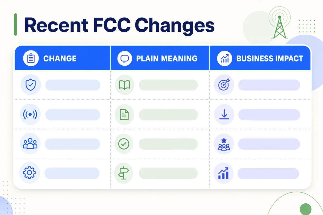 Recent FCC STIR/SHAKEN rule changes and their plain-English business impact.